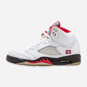 (Men's) Air Jordan 5 Retro CDP 'Countdown Fire Red' (2008) 136027-163 Air Jordan 5 shoes with mesh panel details