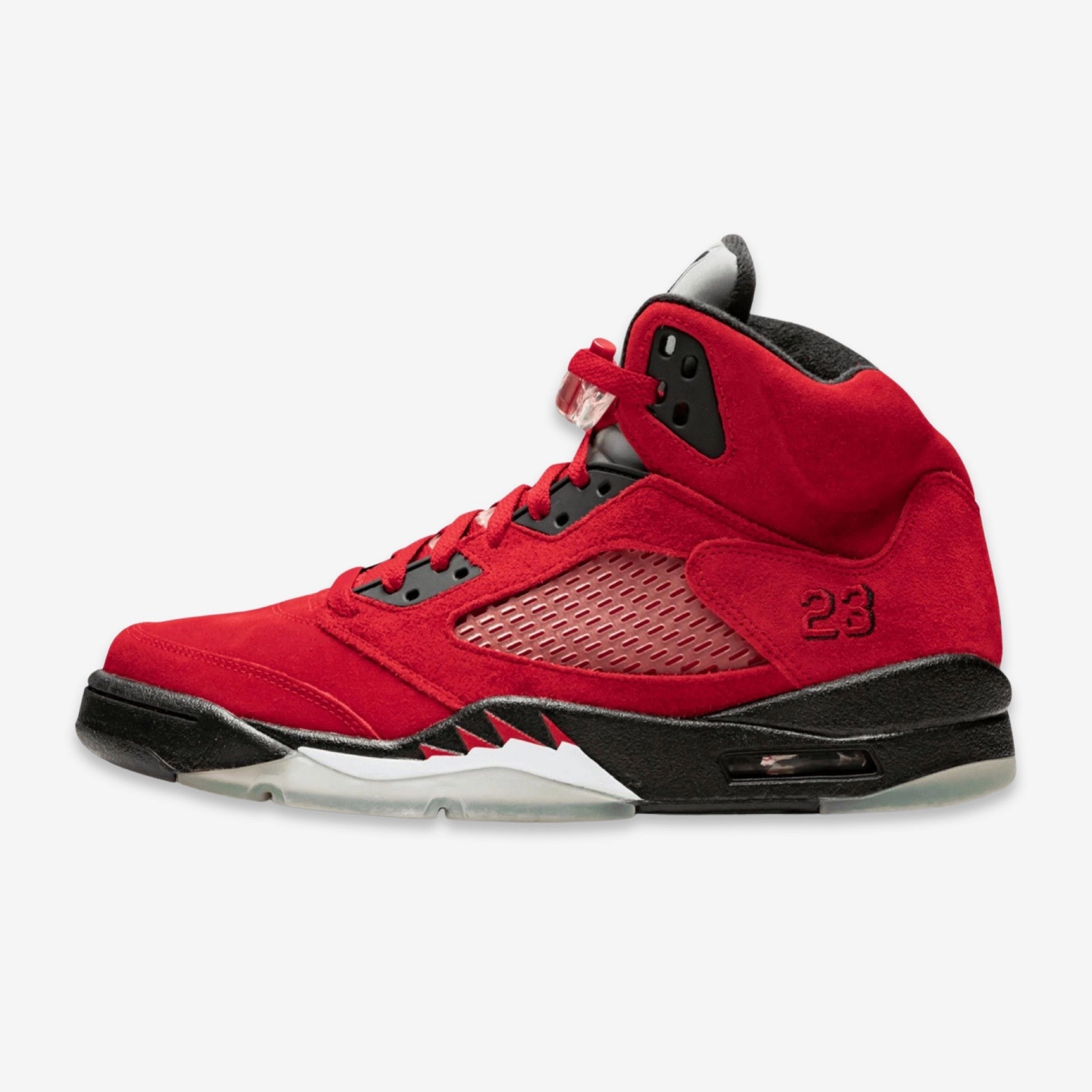 (Men's) Air Jordan 5 Retro DMP 'Defining Moments Raging Bull / Toro Bravo' (2009) 136027-601 Air Jordan 5 shoes with mesh panel details