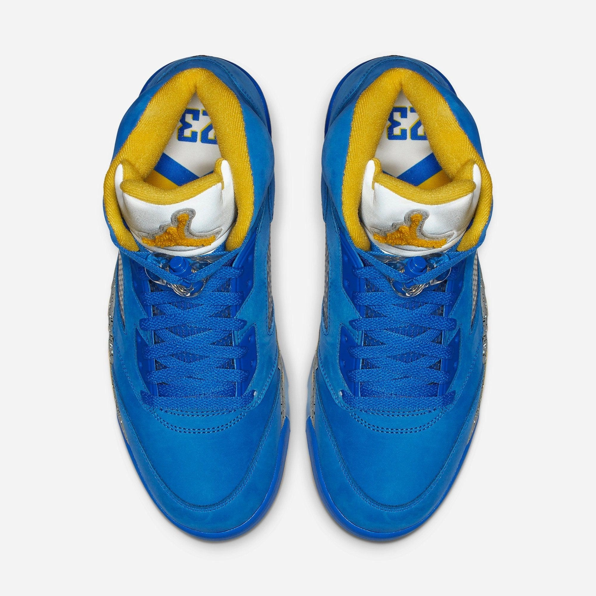 (Men's) Air Jordan 5 Retro Laney JSP 'Varsity Royal' (2019) CD2720-400 Air Jordan 5 Mesh Panel Basketball Shoes