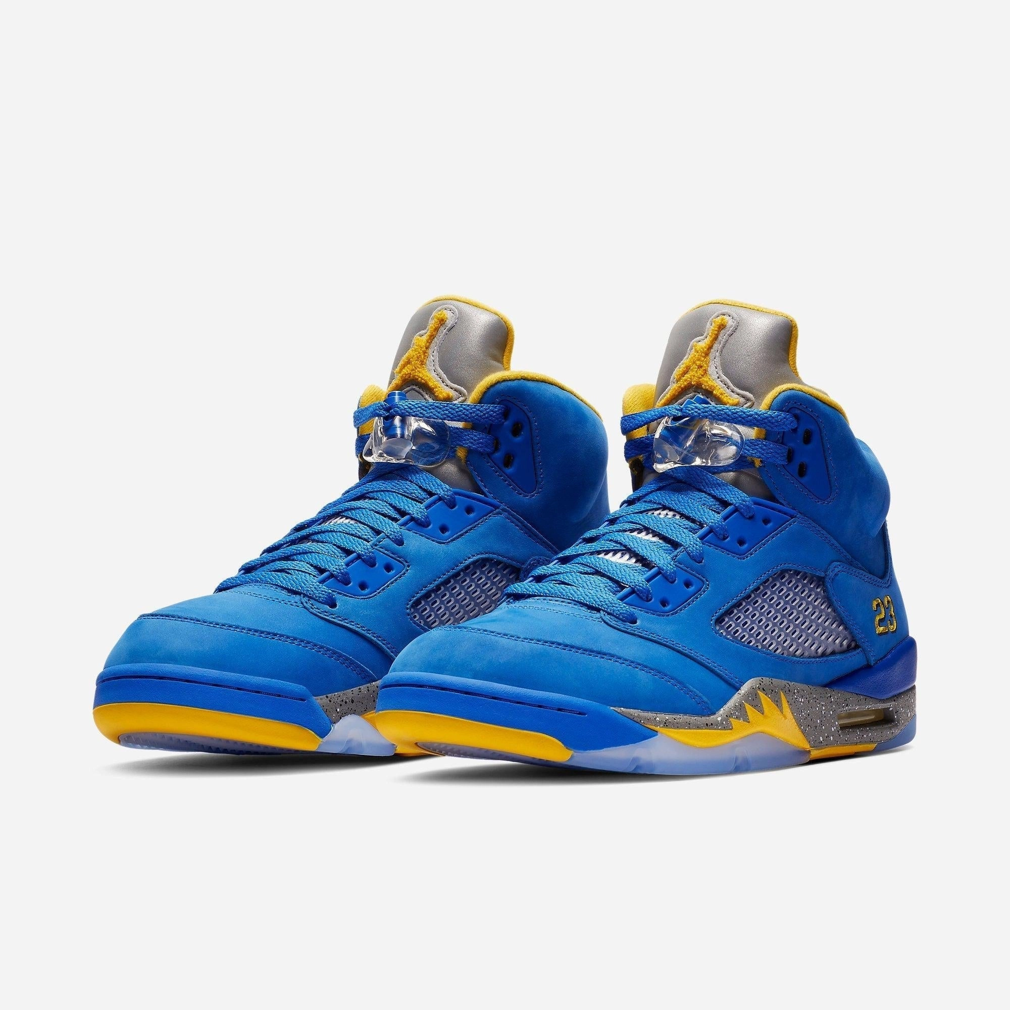 (Men's) Air Jordan 5 Retro Laney JSP 'Varsity Royal' (2019) CD2720-400 Air Jordan 5 Mesh Panel Basketball Shoes