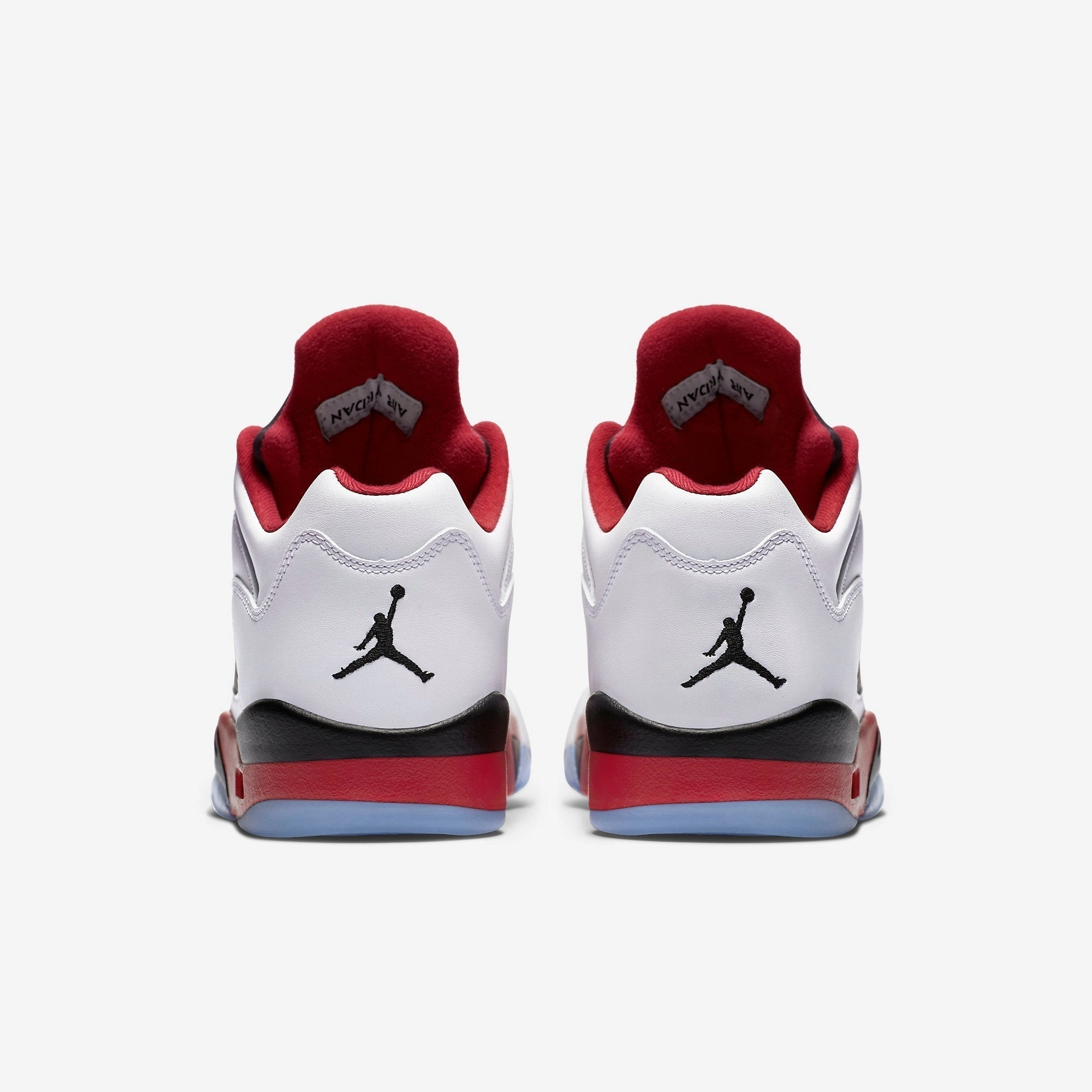 (Men's) Air Jordan 5 Retro Low 'Fire Red' (2016) 819171-101 Air Jordan 5 Mesh Panel Basketball Shoes