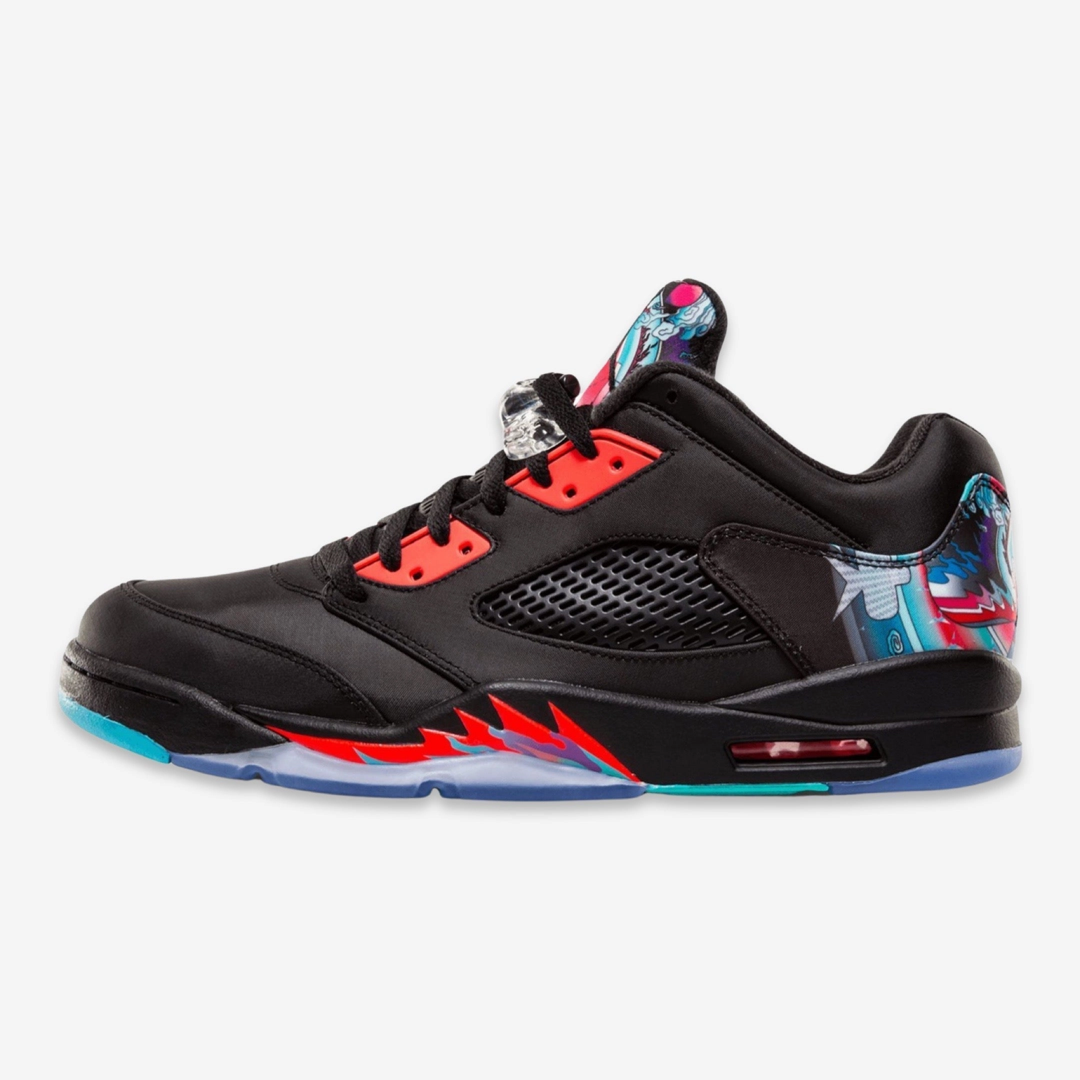 (Men's) Air Jordan 5 Retro Low CNY 'Chinese New Year' (2016) 840475-060 Air Jordan 5 shoes with mesh panel details