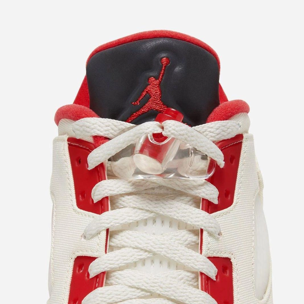 (Men's) Air Jordan 5 Retro Low CNY 'Chinese New Year' (2021) DD2240-100 Air Jordan 5 Mesh Panel Basketball Shoes