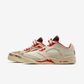 (Men's) Air Jordan 5 Retro Low CNY 'Chinese New Year' (2021) DD2240-100 Air Jordan 5 shoes with mesh panel details