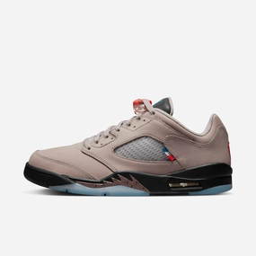 (Men's) Air Jordan 5 Retro Low PSG 'Paris Saint-Germain Paname' (2022) DX6325-204 Air Jordan 5 shoes with mesh panel details