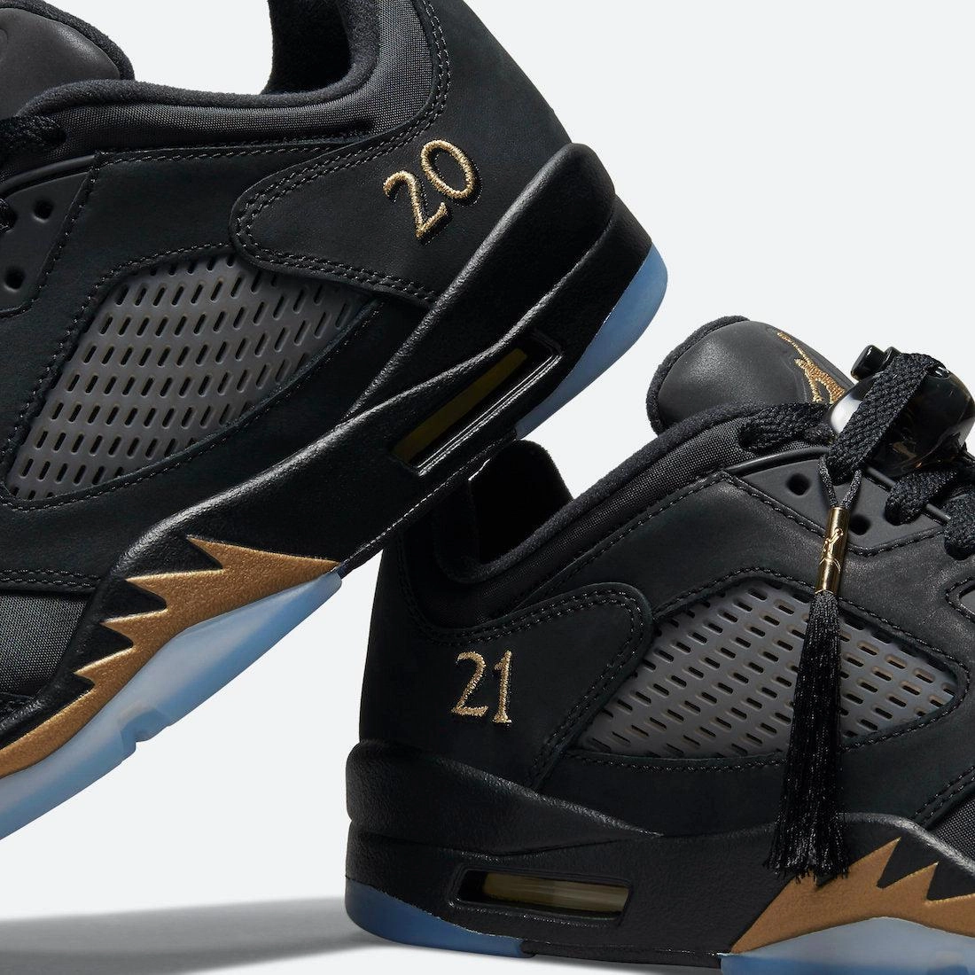 (Men's) Air Jordan 5 Retro Low WF 'Wings Class of 2020-2021' (2021) DJ1094-001 Air Jordan 5 Mesh Panel Basketball Shoes