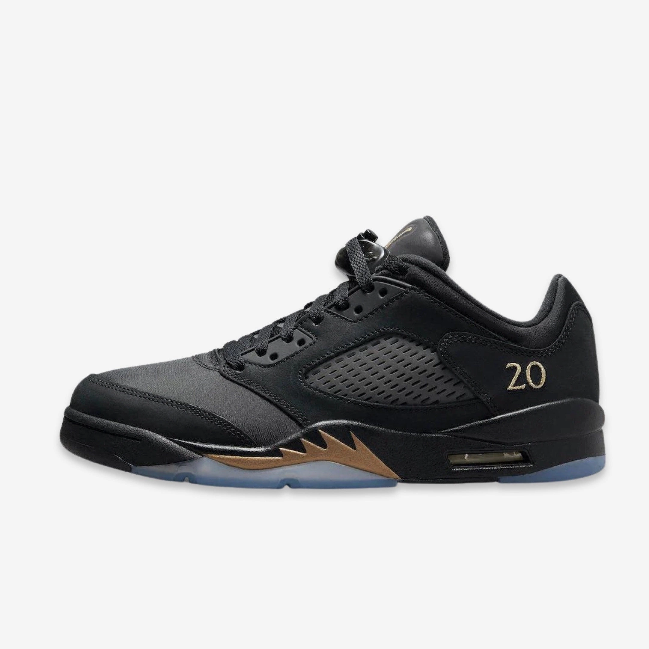 (Men's) Air Jordan 5 Retro Low WF 'Wings Class of 2020-2021' (2021) DJ1094-001 Air Jordan 5 shoes with mesh panel details