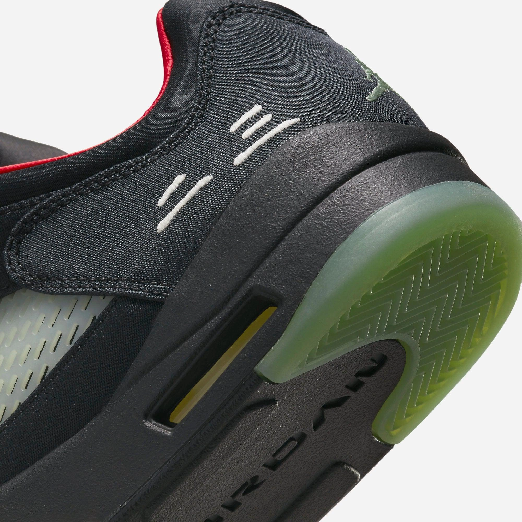 (Men's) Air Jordan 5 Retro Low x CLOT 'Classic Jade' (2022) DM4640-036 Air Jordan 5 Mesh Panel Basketball Shoes