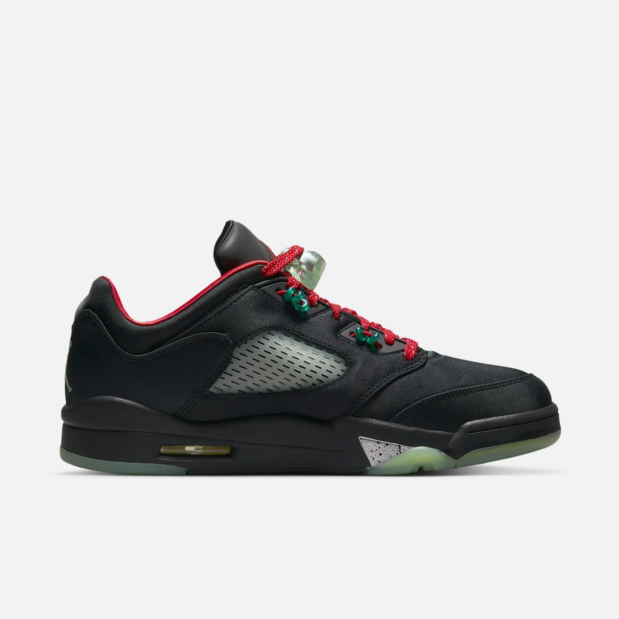 (Men's) Air Jordan 5 Retro Low x CLOT 'Classic Jade' (2022) DM4640-036 Air Jordan 5 Mesh Panel Basketball Shoes