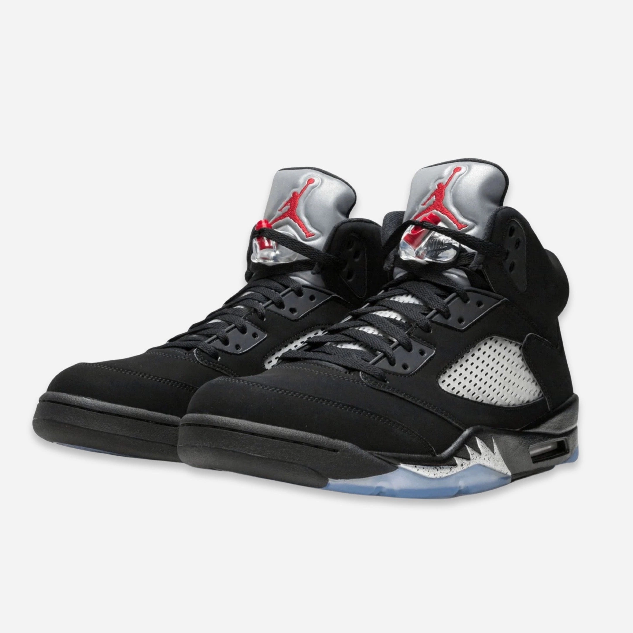 (Men's) Air Jordan 5 Retro OG 'Black Metallic' (2016) 845035-003 Air Jordan 5 Mesh Panel Basketball Shoes