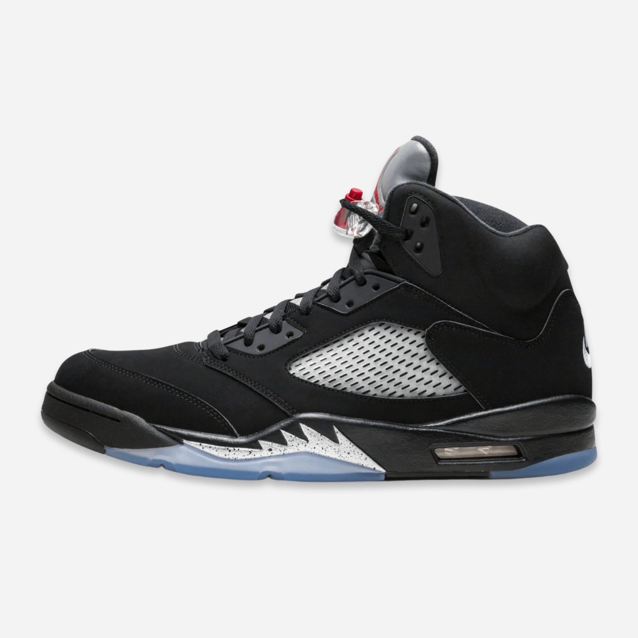 (Men's) Air Jordan 5 Retro OG 'Black Metallic' (2016) 845035-003 Air Jordan 5 shoes with mesh panel details