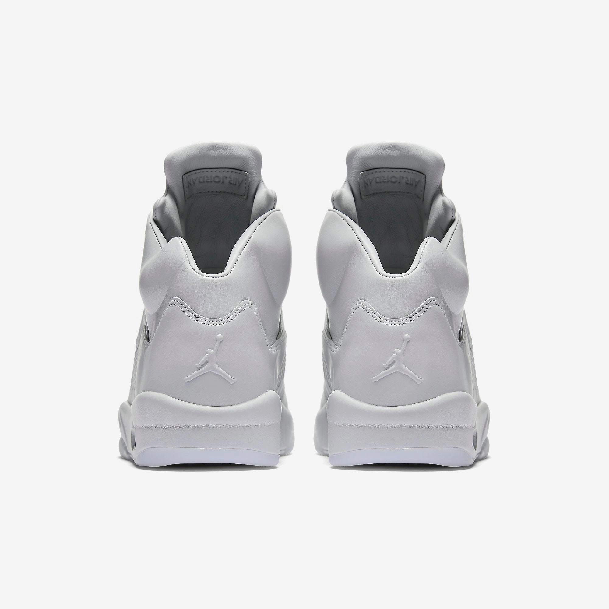 (Men's) Air Jordan 5 Retro Premium 'Pure Platinum' (2017) 881432-003 Air Jordan 5 Mesh Panel Basketball Shoes