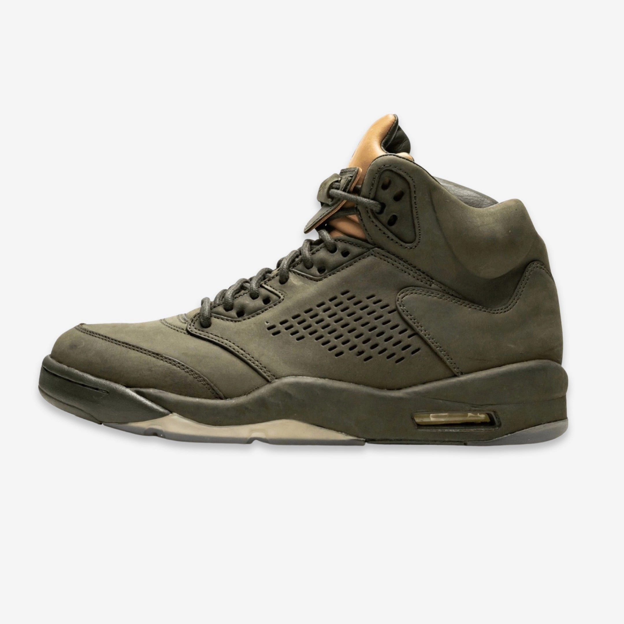 (Men's) Air Jordan 5 Retro Premium 'Take Flight' (2017) 881432-305 Air Jordan 5 shoes with mesh panel details