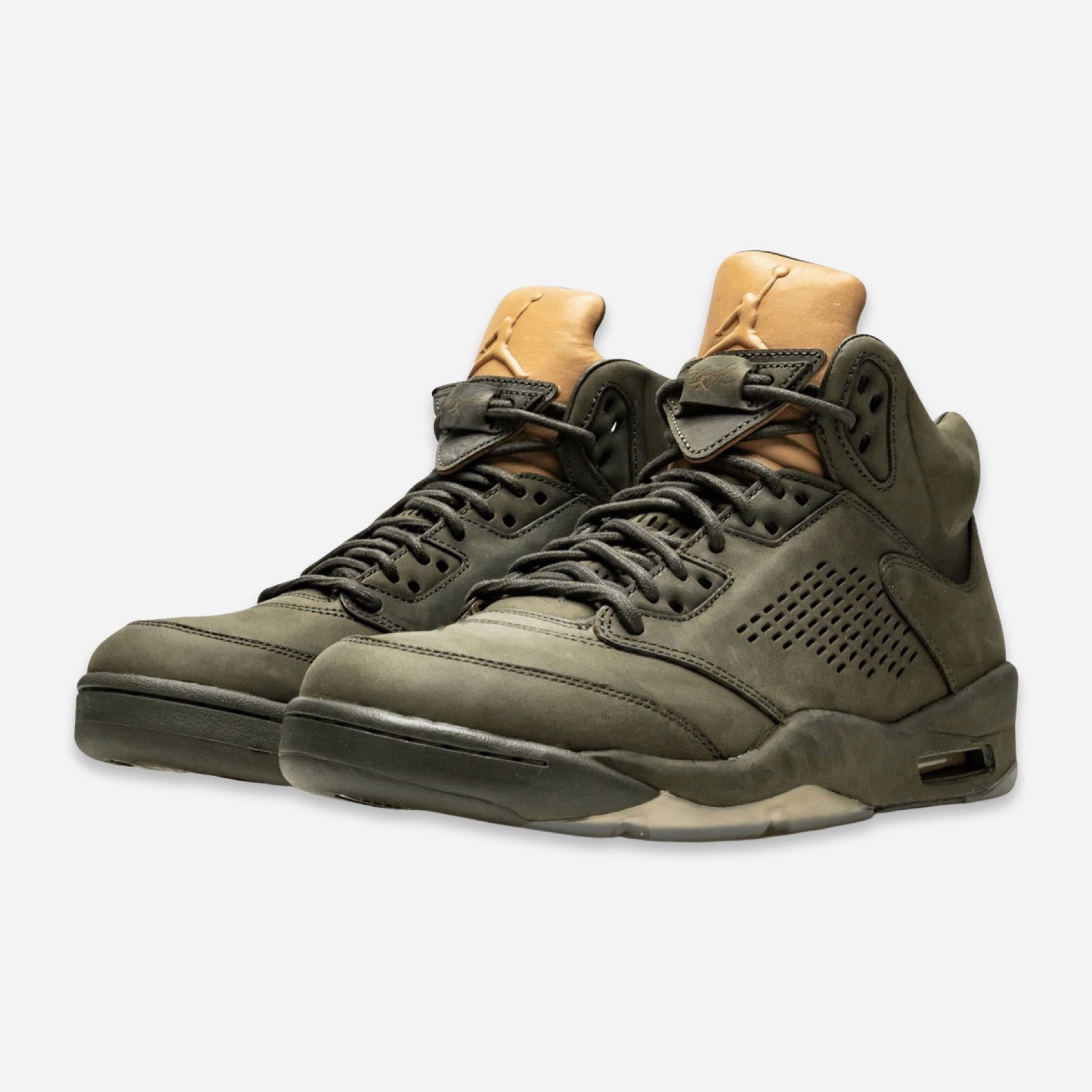 (Men's) Air Jordan 5 Retro Premium 'Take Flight' (2017) 881432-305 Air Jordan 5 Mesh Panel Basketball Shoes