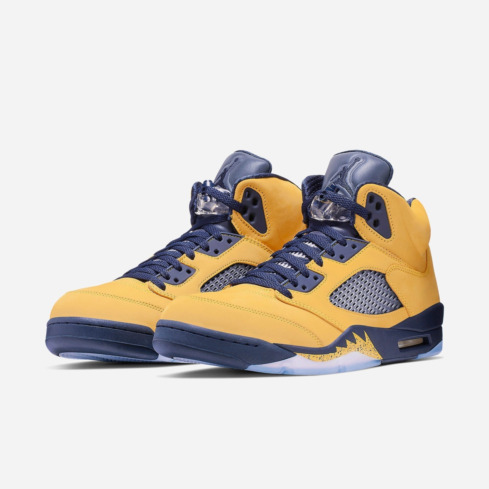 (Men's) Air Jordan 5 Retro SE 'Michigan Wolverines' (2019) CQ9541-704 Air Jordan 5 Mesh Panel Basketball Shoes