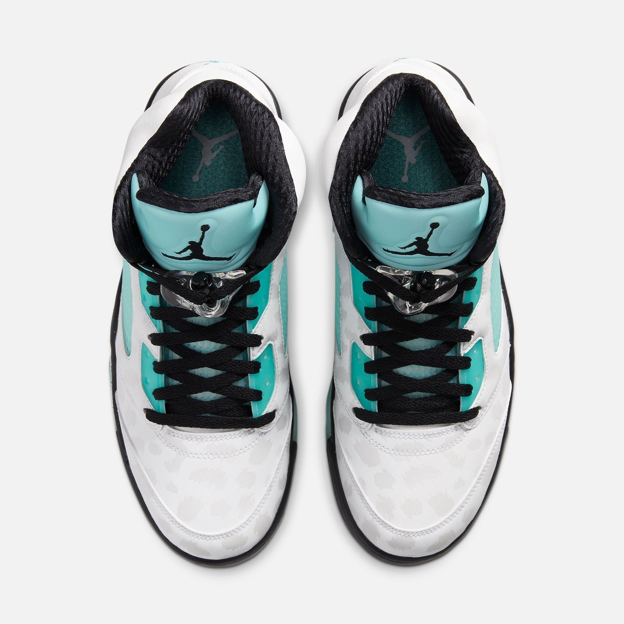 (Men's) Air Jordan 5 Retro Single's Day 'Island Green' (2019) CN2932-100 Air Jordan 5 Mesh Panel Basketball Shoes