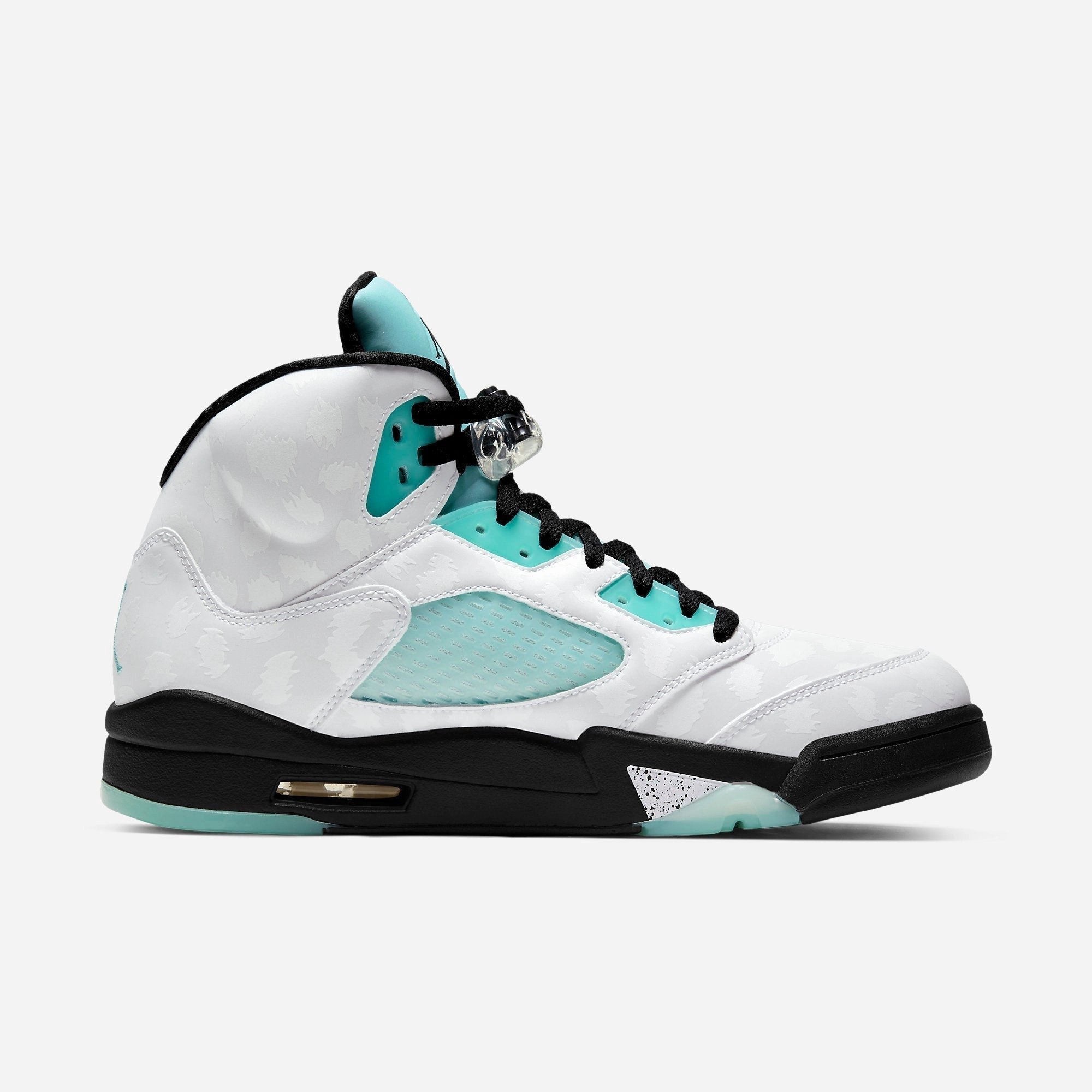 (Men's) Air Jordan 5 Retro Single's Day 'Island Green' (2019) CN2932-100 Air Jordan 5 Mesh Panel Basketball Shoes