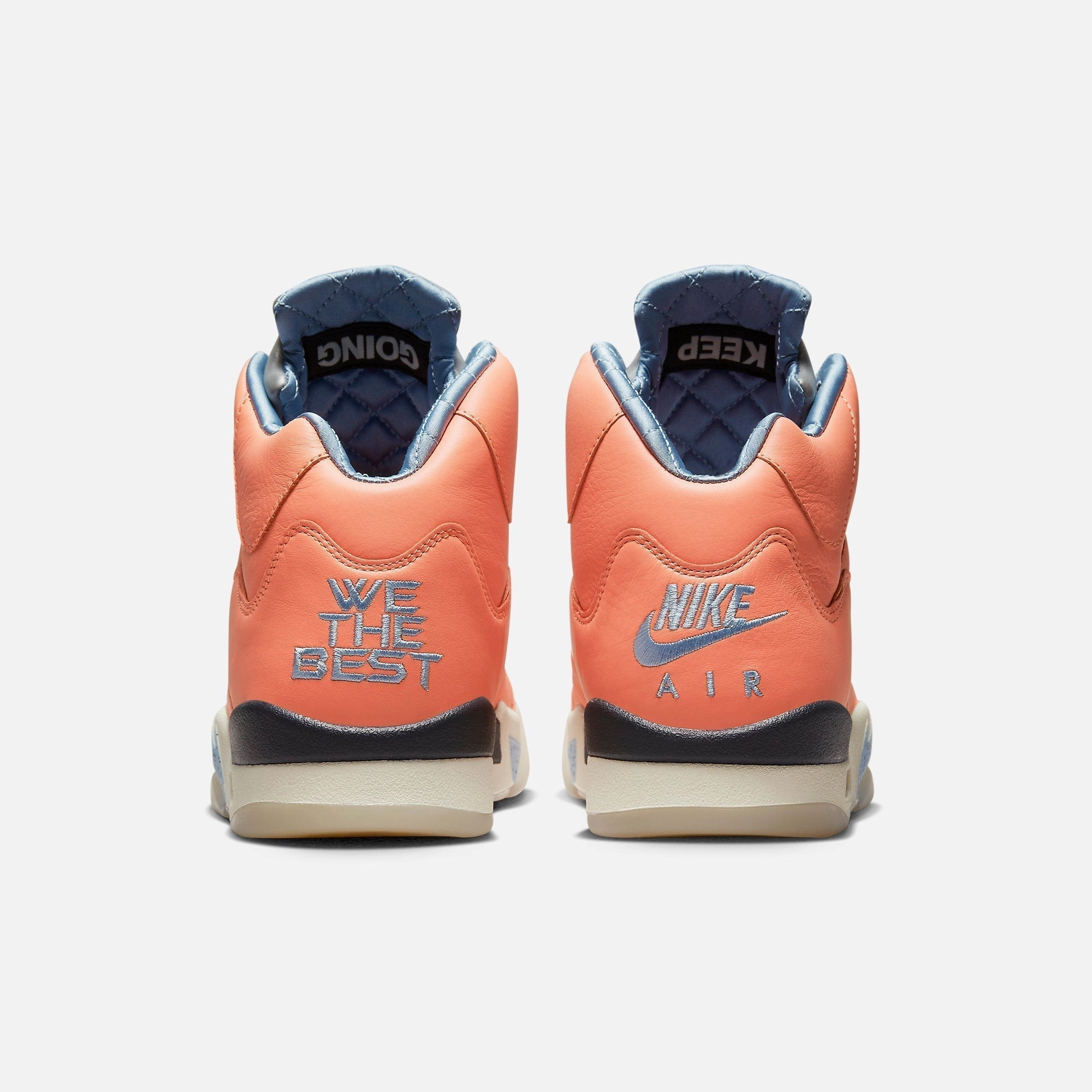 (Men's) Air Jordan 5 Retro SP x DJ Khaled 'We The Best Crimson Bliss' (2022) DV4982-641 Air Jordan 5 Mesh Panel Basketball Shoes