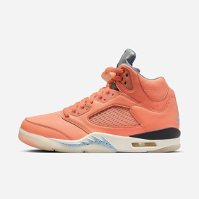 (Men's) Air Jordan 5 Retro SP x DJ Khaled 'We The Best Crimson Bliss' (2022) DV4982-641 Air Jordan 5 shoes with mesh panel details