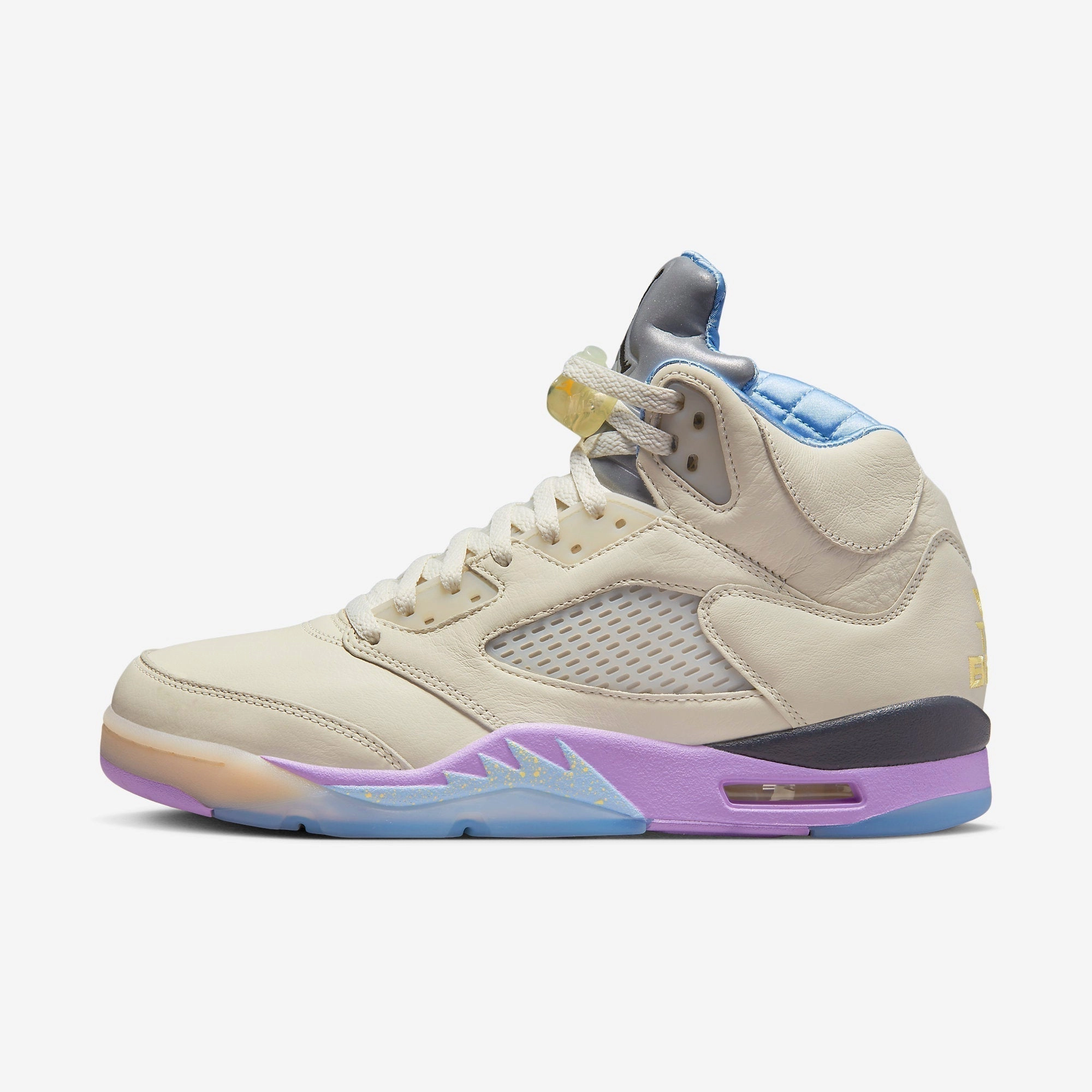 (Men's) Air Jordan 5 Retro SP x DJ Khaled 'We The Best Sail' (2022) DV4982-175 Air Jordan 5 shoes with mesh panel details