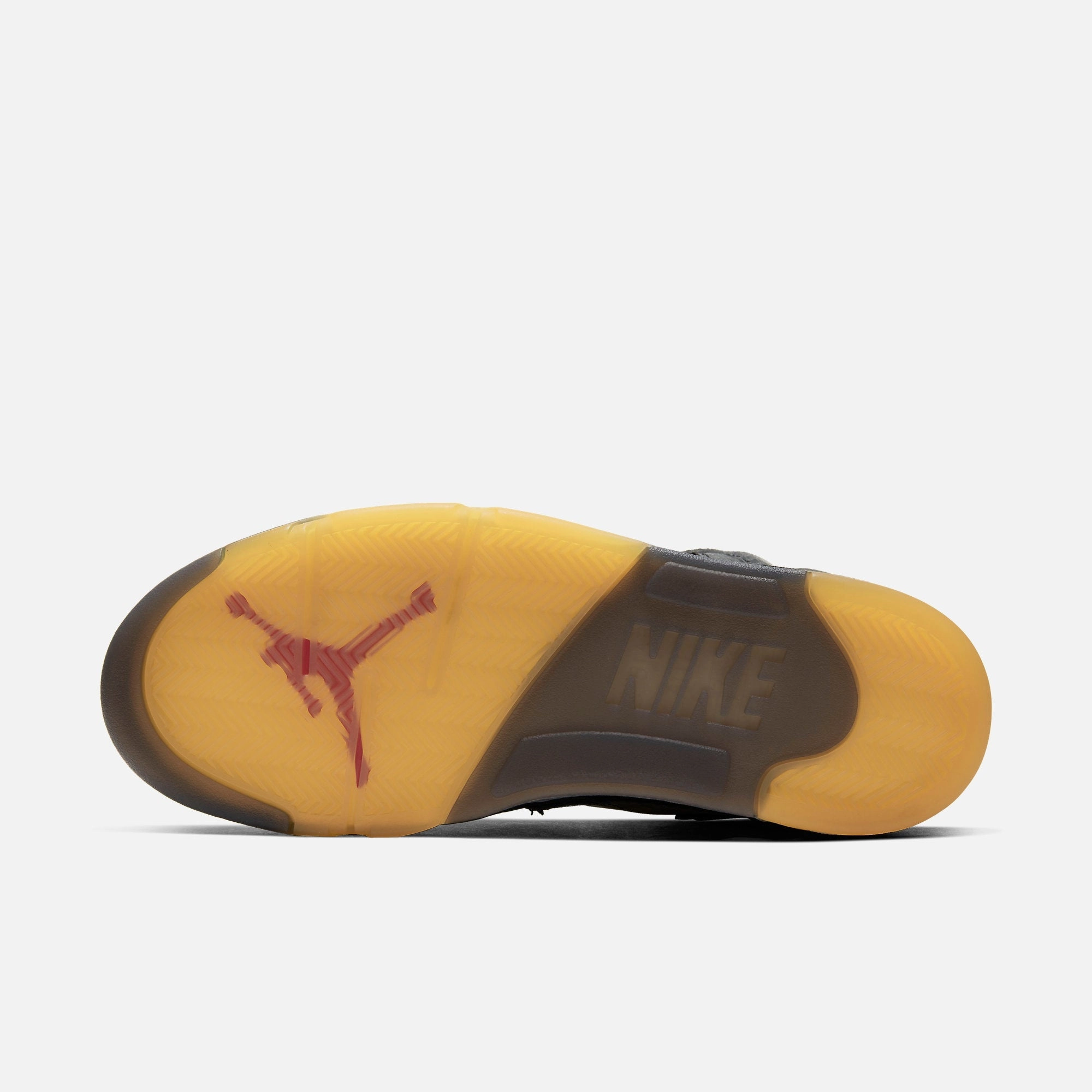 (Men's) Air Jordan 5 Retro SP x Off-White 'Black / Metallic Silver' (2020) CT8480-001 Air Jordan 5 Mesh Panel Basketball Shoes