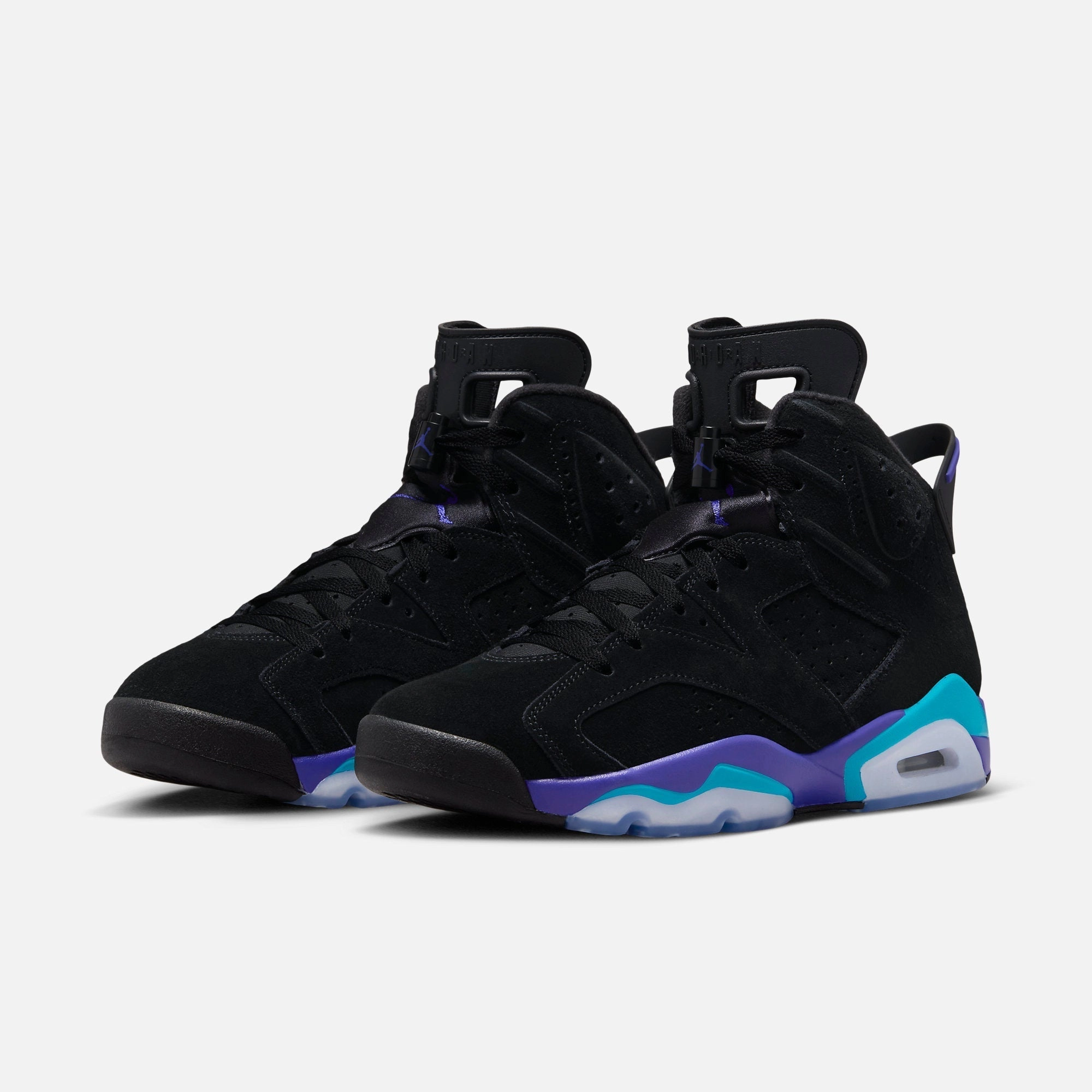 (Men's) Air Jordan 6 Retro 'Black / Aqua' (2023) CT8529-004 Air Jordan 6 Classic High-Top Sneakers
