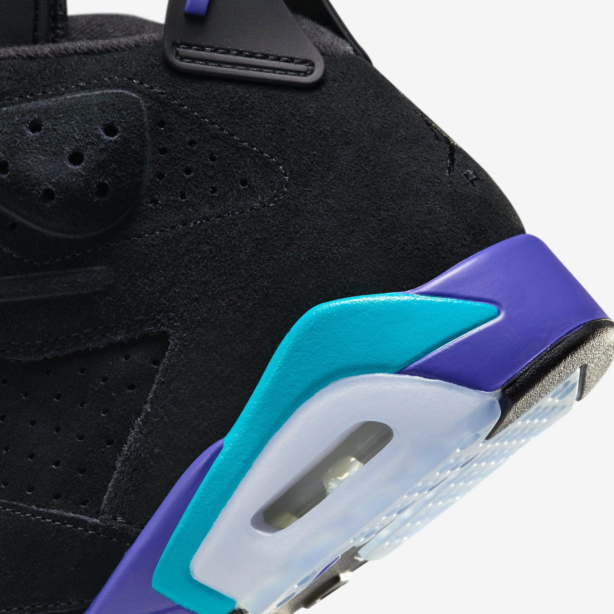 (Men's) Air Jordan 6 Retro 'Black / Aqua' (2023) CT8529-004 Air Jordan 6 Classic High-Top Sneakers