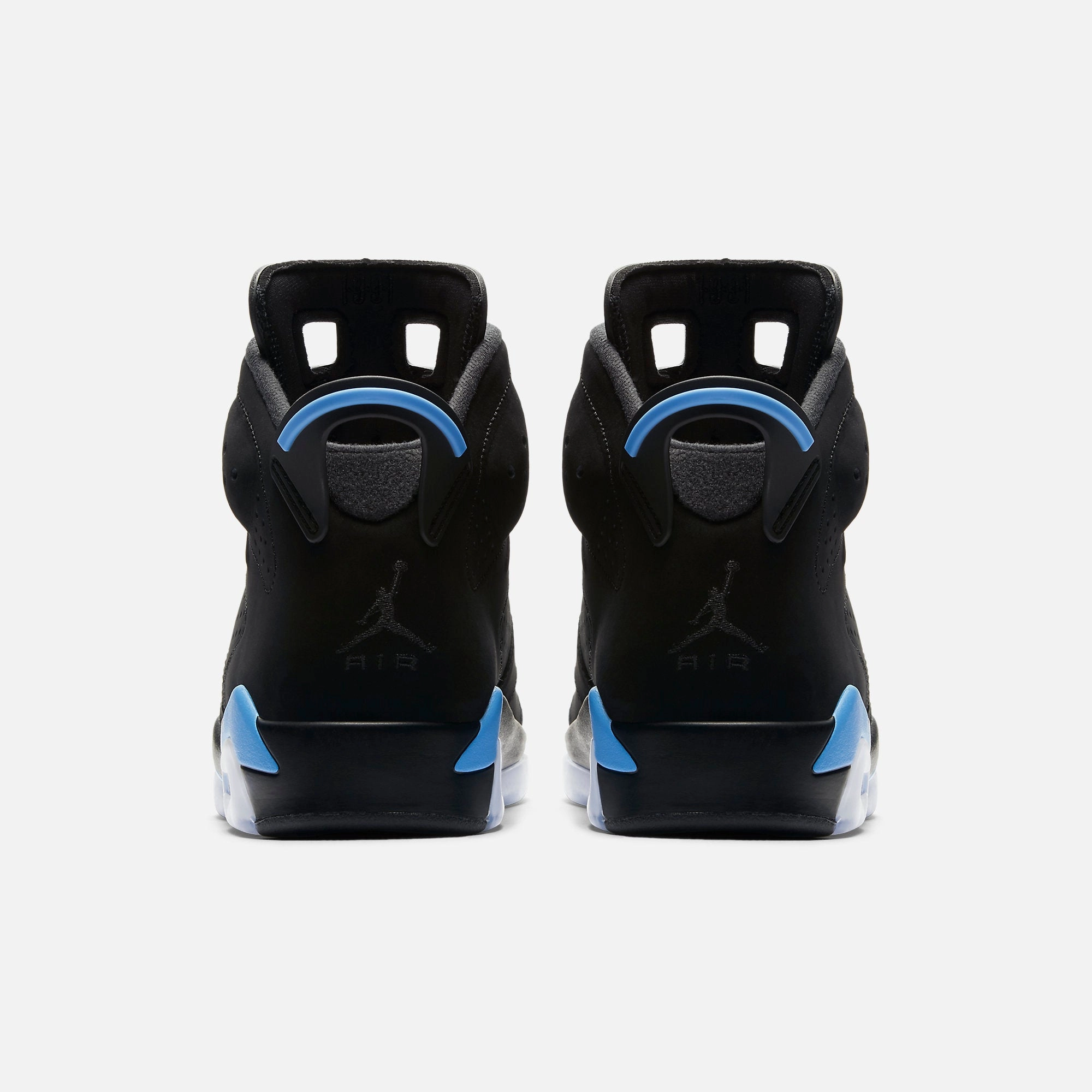 (Men's) Air Jordan 6 Retro 'Black / UNC University Blue' (2017) 384664-006 Air Jordan 6 Classic High-Top Sneakers