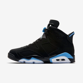 (Men's) Air Jordan 6 Retro 'Black / UNC University Blue' (2017) 384664-006 Air Jordan 6 high-top shoes for hoop fans