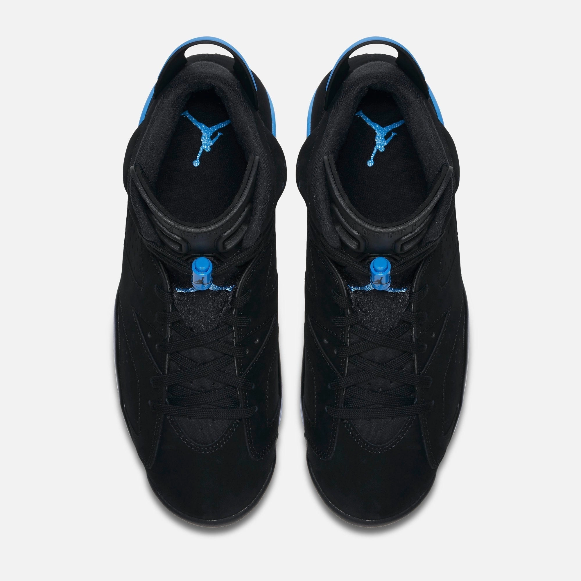 (Men's) Air Jordan 6 Retro 'Black / UNC University Blue' (2017) 384664-006 Air Jordan 6 Classic High-Top Sneakers
