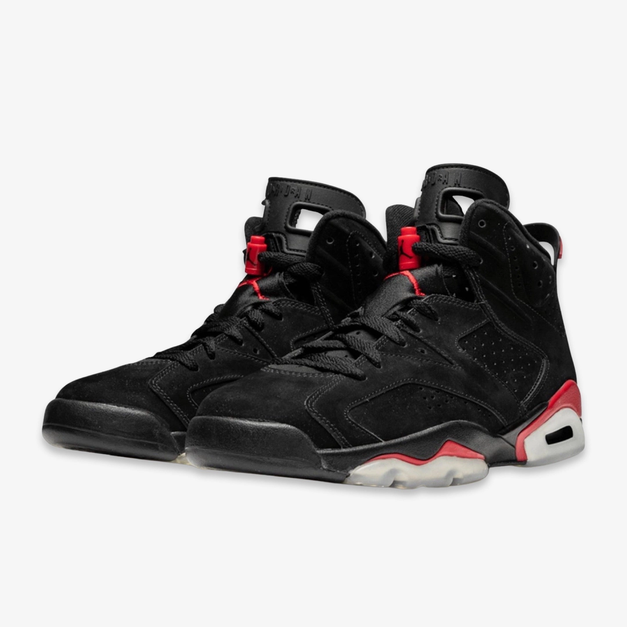 (Men's) Air Jordan 6 Retro 'Black / Varsity Red' (2010) 384664-061 Air Jordan 6 Classic High-Top Sneakers