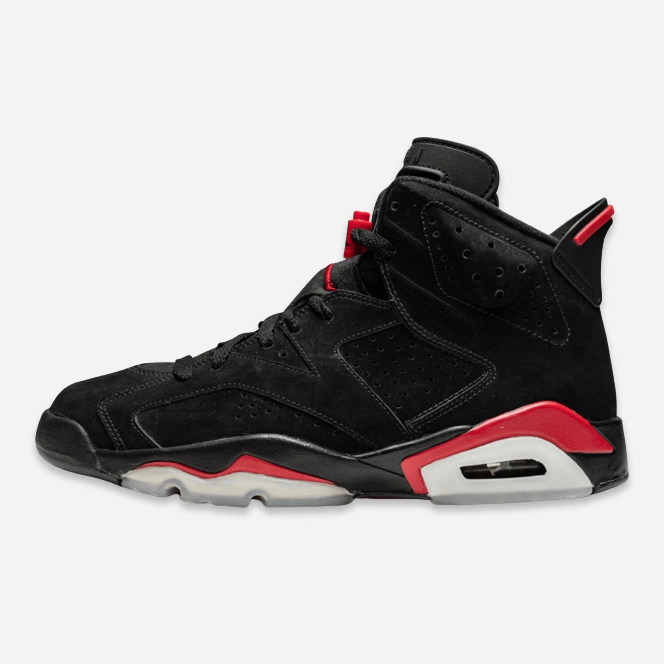 (Men's) Air Jordan 6 Retro 'Black / Varsity Red' (2010) 384664-061 Air Jordan 6 high-top shoes for hoop fans