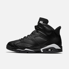 (Men's) Air Jordan 6 Retro 'Black Cat' (2016) 384664-020 Air Jordan 6 high-top shoes for hoop fans