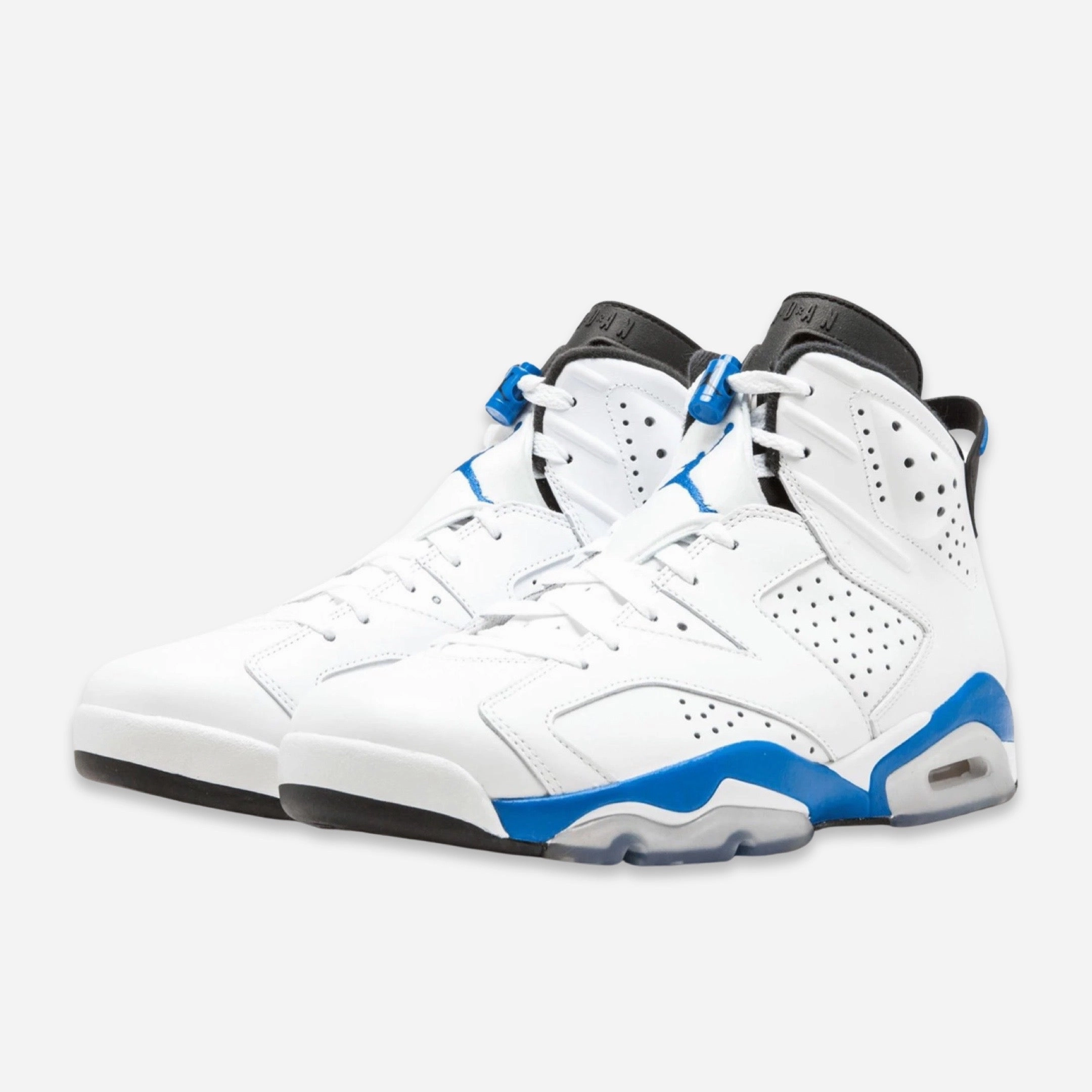 (Men's) Air Jordan 6 Retro 'Sport Blue' (2014) 384664-107 Air Jordan 6 Classic High-Top Sneakers