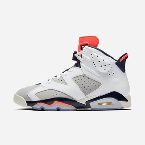 (Men's) Air Jordan 6 Retro 'Tinker Hatfield Infrared' (2018) 384664-104 Air Jordan 6 high-top shoes for hoop fans