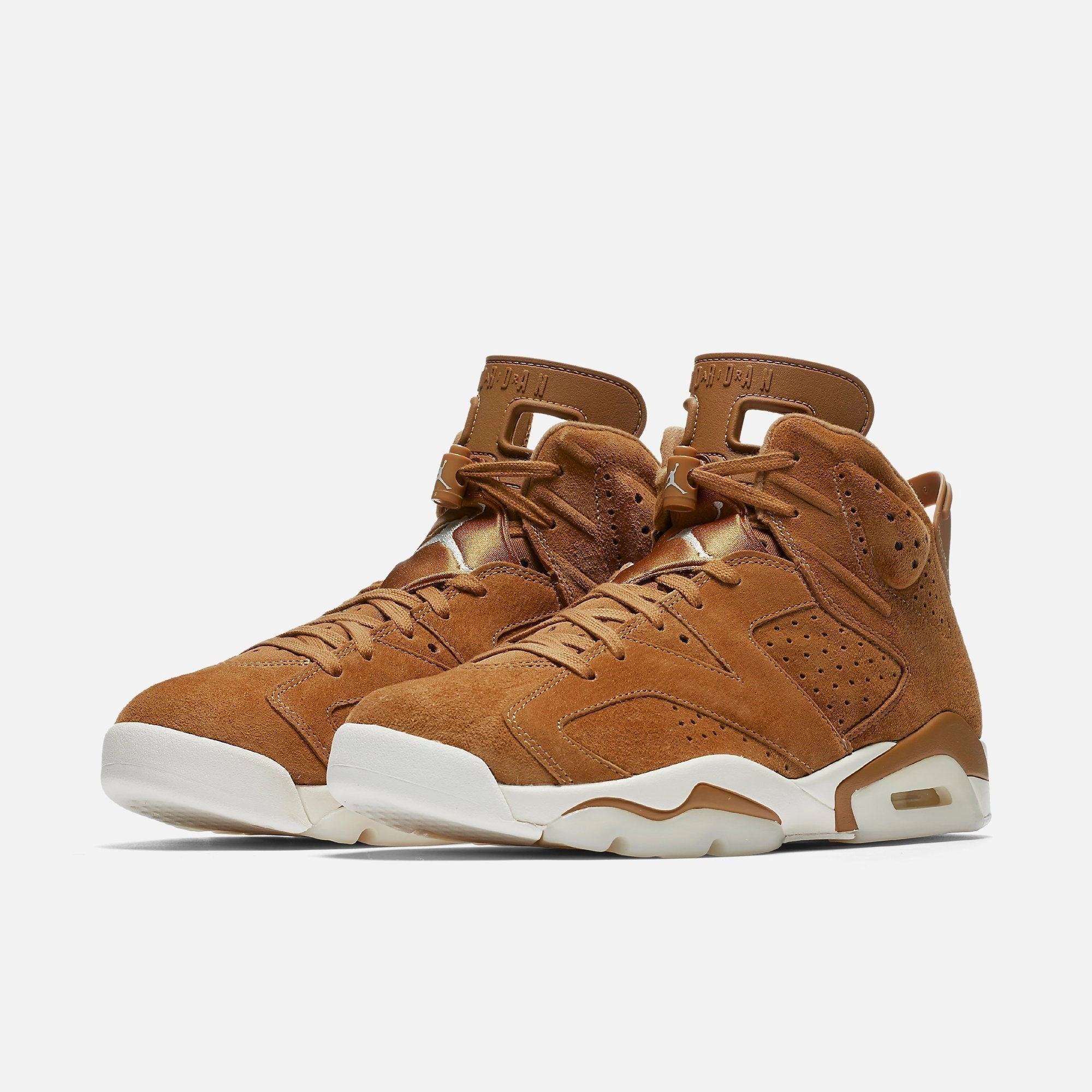 (Men's) Air Jordan 6 Retro 'Wheat' (2017) 384664-705 Air Jordan 6 Classic High-Top Sneakers