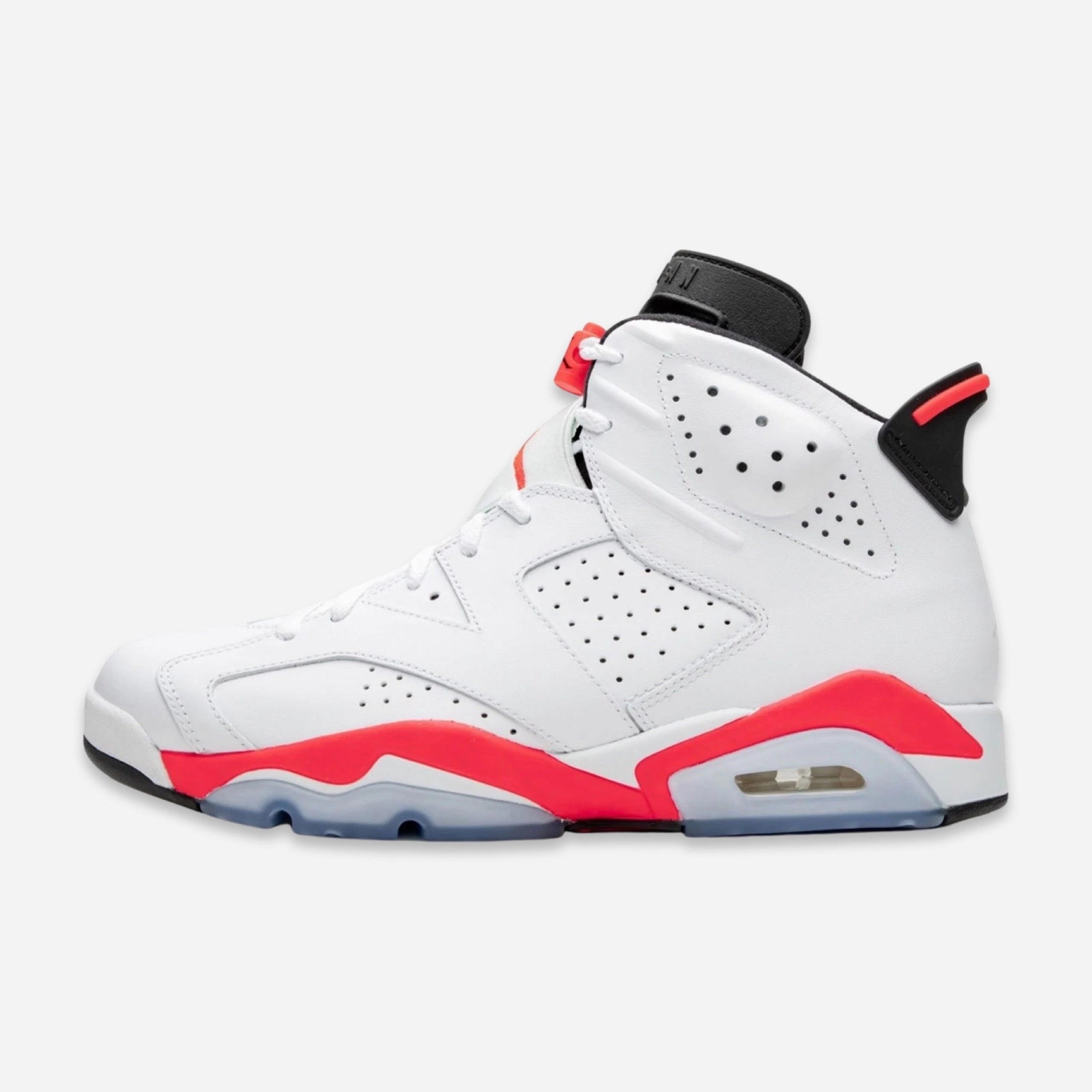 (Men's) Air Jordan 6 Retro 'White / Infrared' (2014) 384664-123 Air Jordan 6 high-top shoes for hoop fans