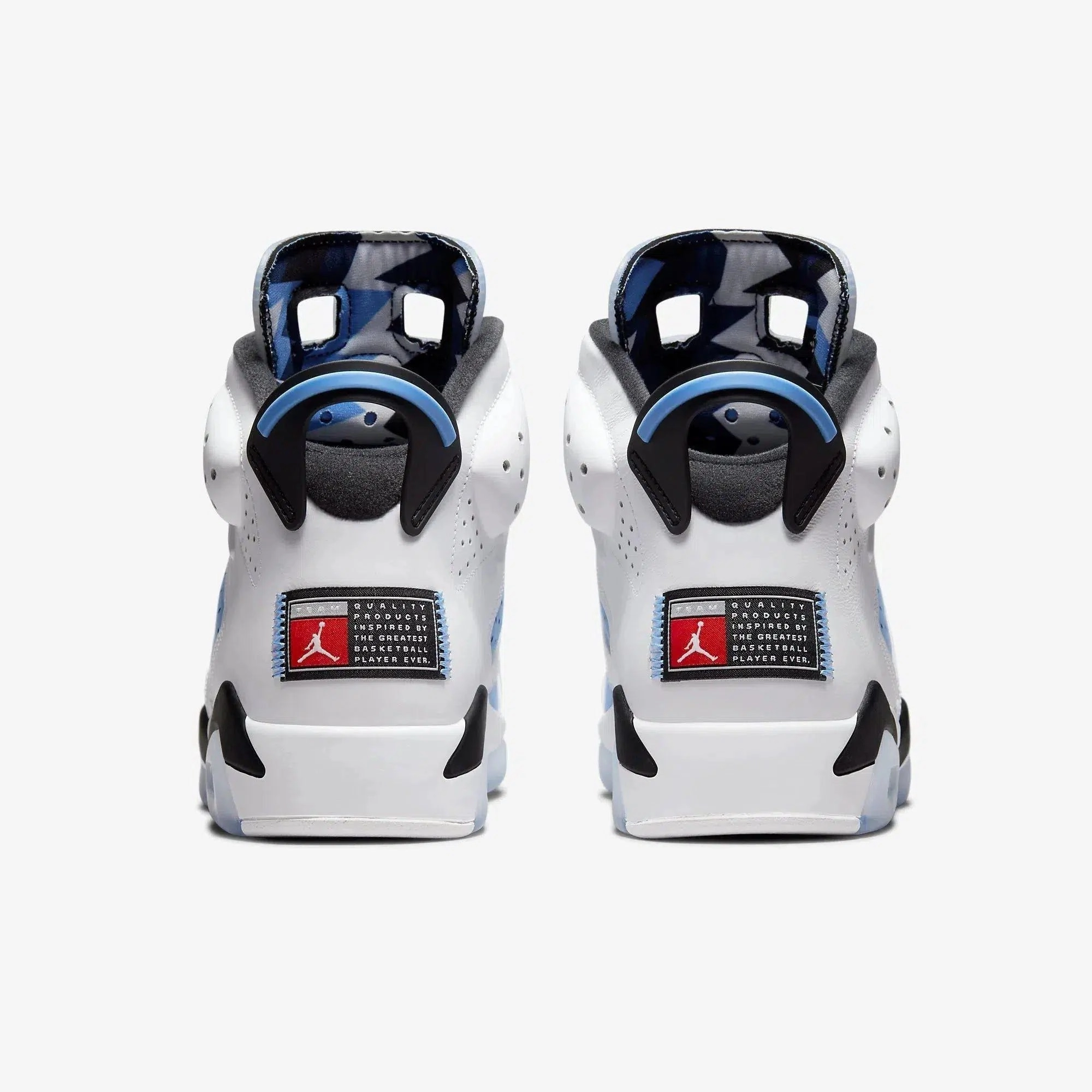 (Men's) Air Jordan 6 Retro 'White / UNC University Blue' (2022) CT8529-410 Air Jordan 6 Classic High-Top Sneakers