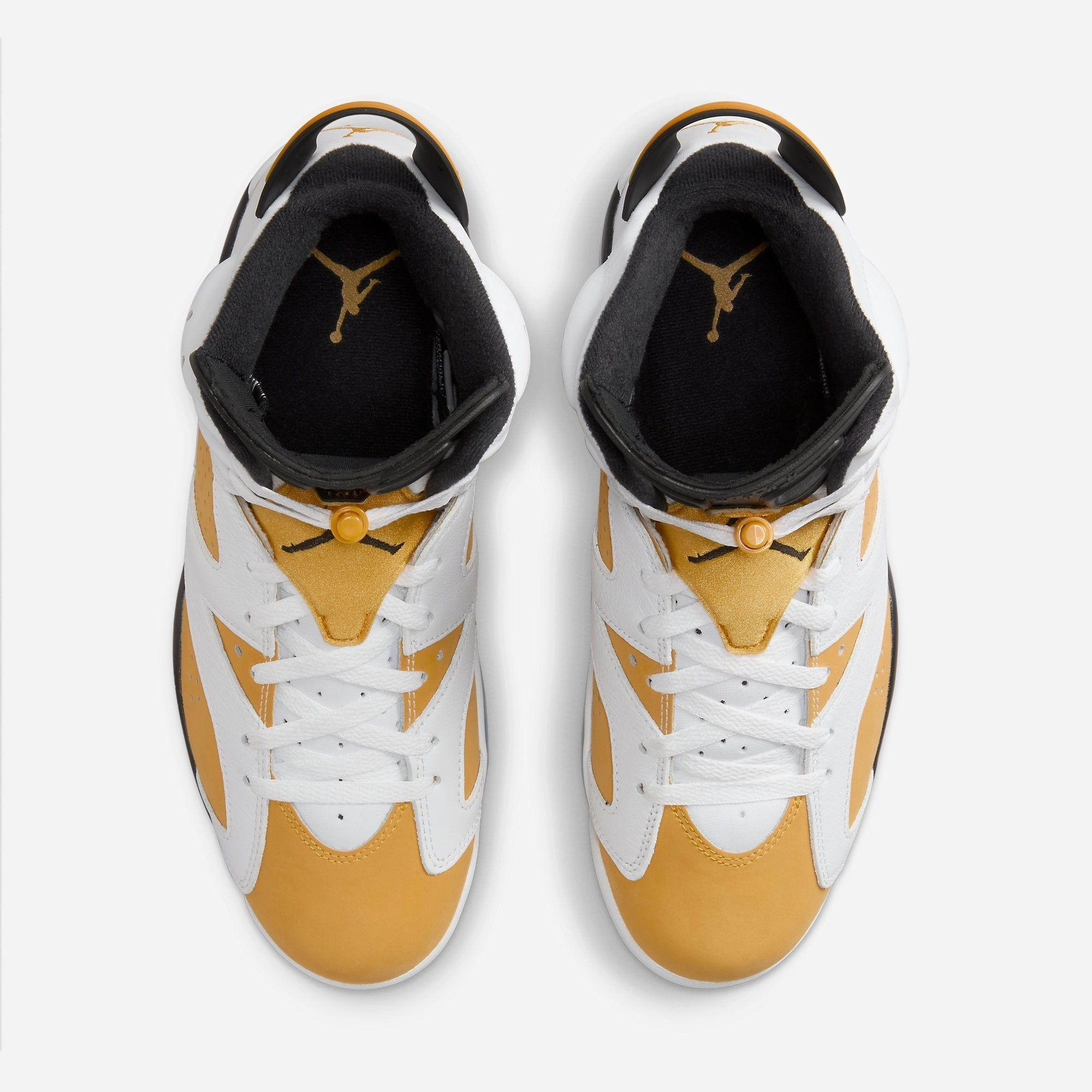 (Men's) Air Jordan 6 Retro 'White / Yellow Ochre' (2024) CT8529-170 Air Jordan 6 Classic High-Top Sneakers