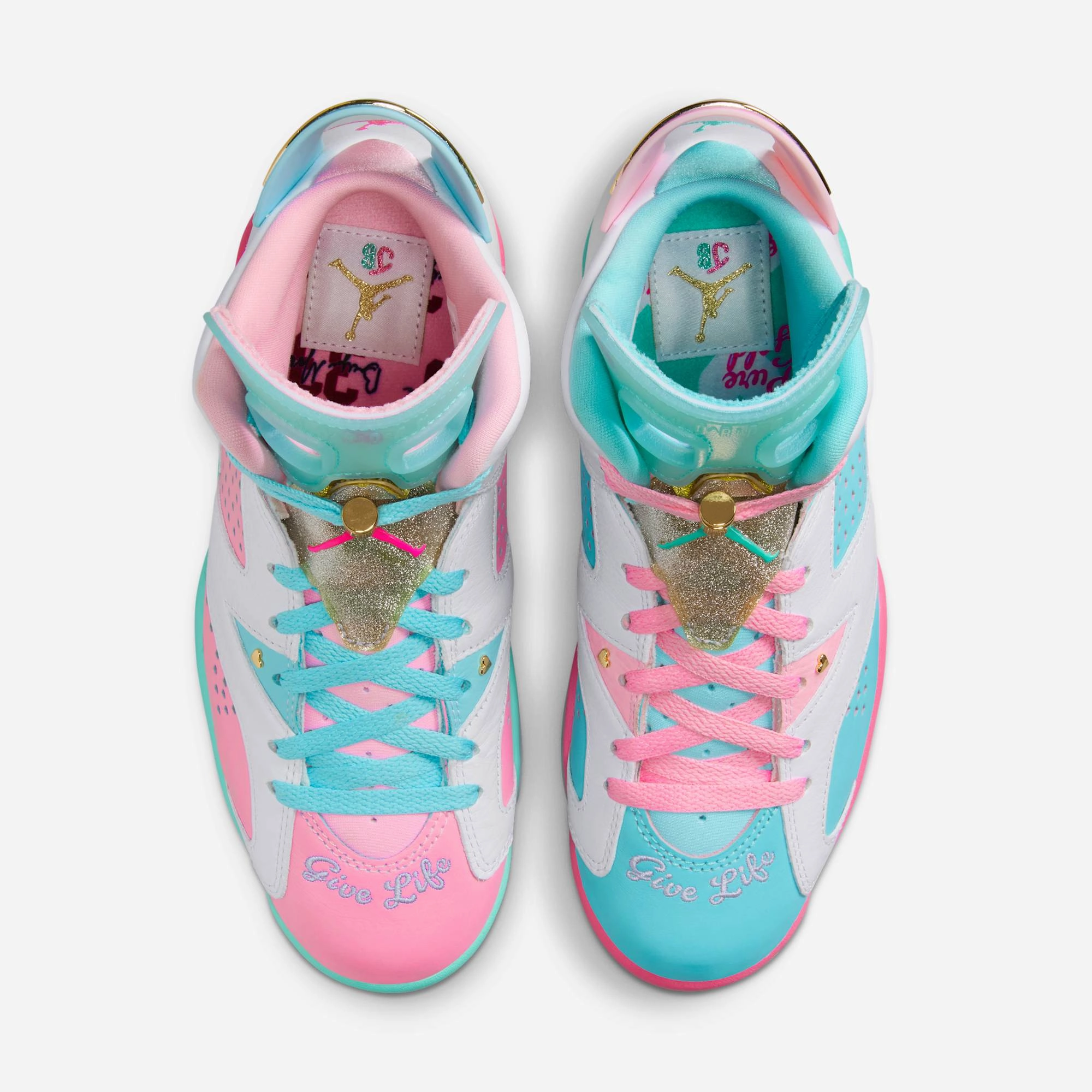 (Men's) Air Jordan 6 Retro DB x Jillian Beagley 'Doernbecher' (2025) IB6059-920 Air Jordan 6 Classic High-Top Sneakers