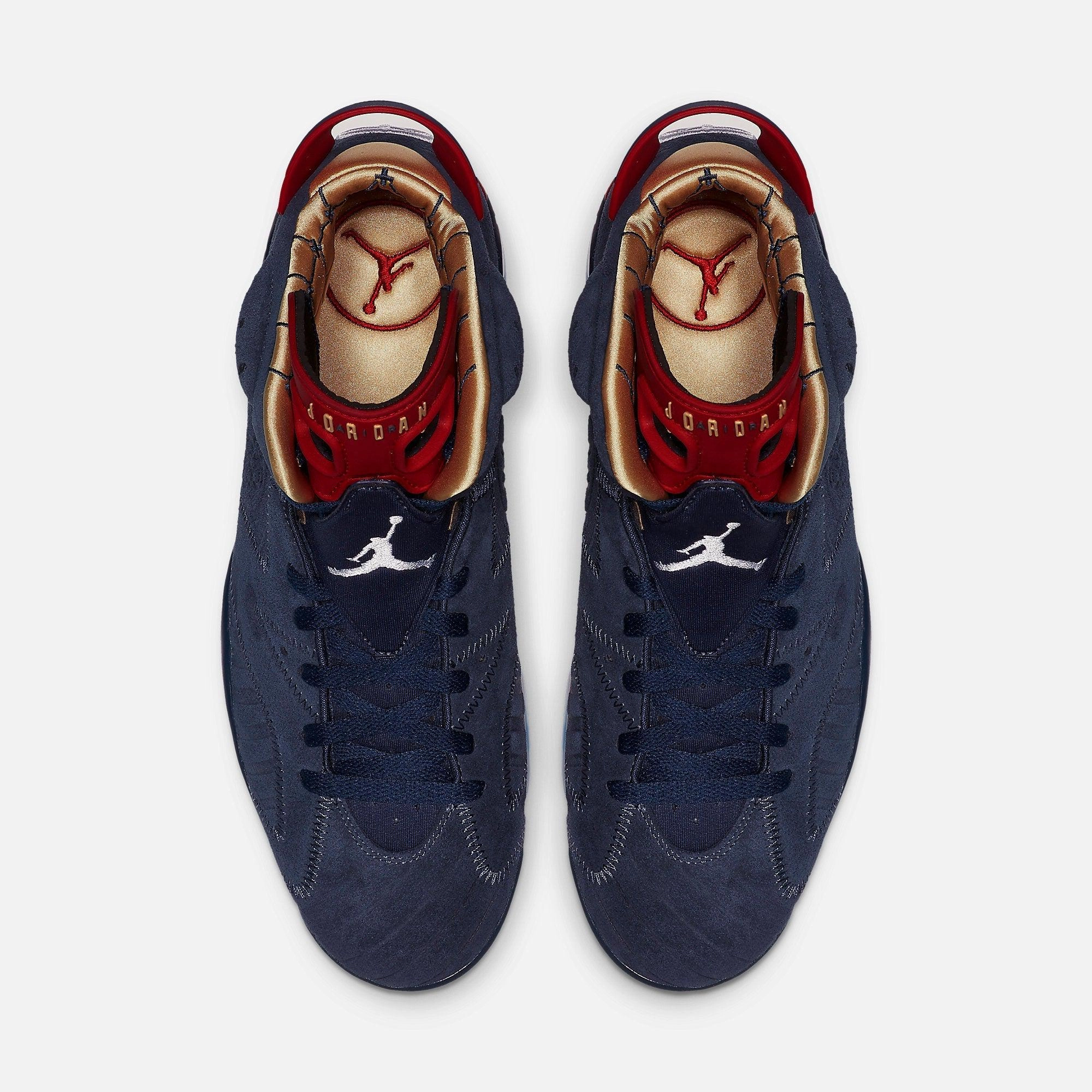 (Men's) Air Jordan 6 Retro DB x Jordan Dark 'Doernbecher' (2019) CI6293-416 Air Jordan 6 Classic High-Top Sneakers