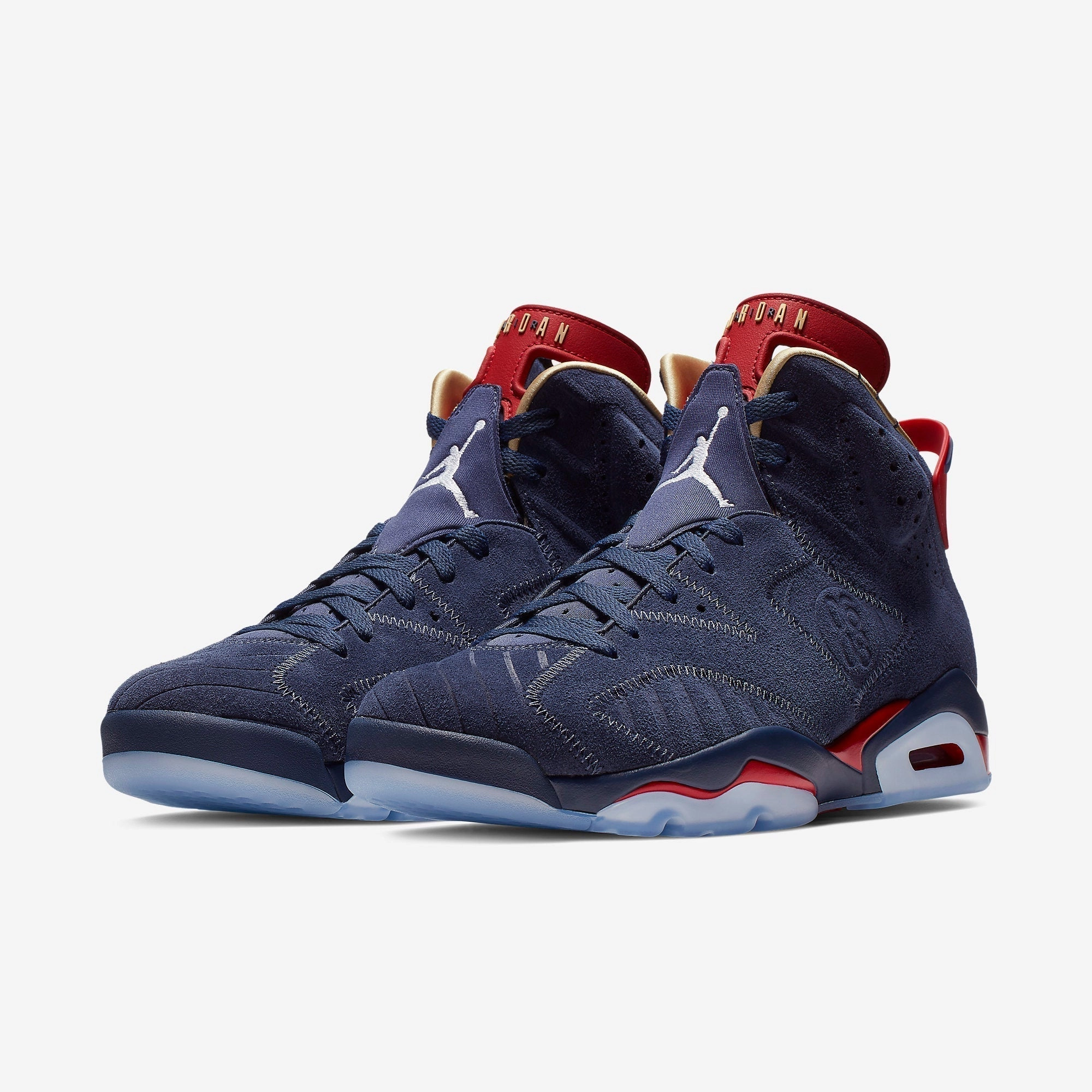 (Men's) Air Jordan 6 Retro DB x Jordan Dark 'Doernbecher' (2019) CI6293-416 Air Jordan 6 Classic High-Top Sneakers