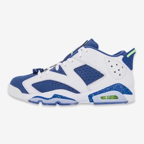 (Men's) Air Jordan 6 Retro Low 'Seattle Seahawks / Ghost Green' (2015) 304401-106 Air Jordan 6 high-top shoes for hoop fans