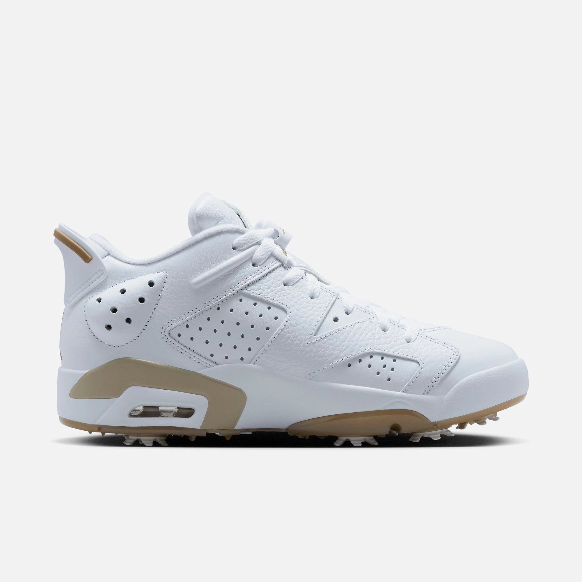 (Men's) Air Jordan 6 Retro Low Golf 'White Khaki' (2023) DV1376-100 Air Jordan 6 Classic High-Top Sneakers