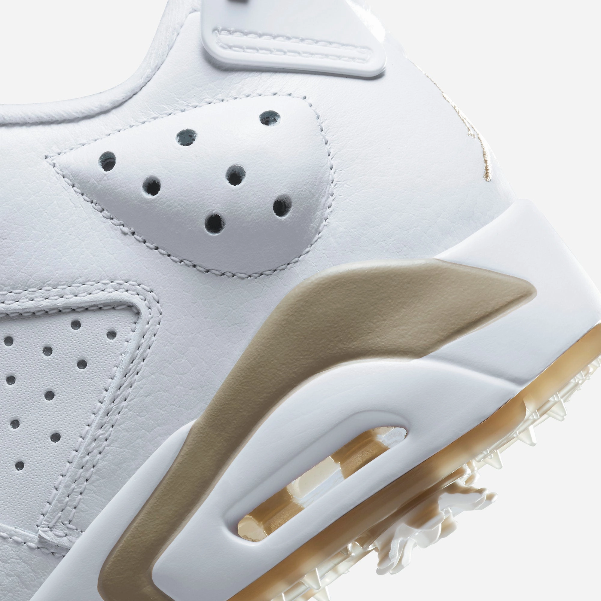 (Men's) Air Jordan 6 Retro Low Golf 'White Khaki' (2023) DV1376-100 Air Jordan 6 Classic High-Top Sneakers