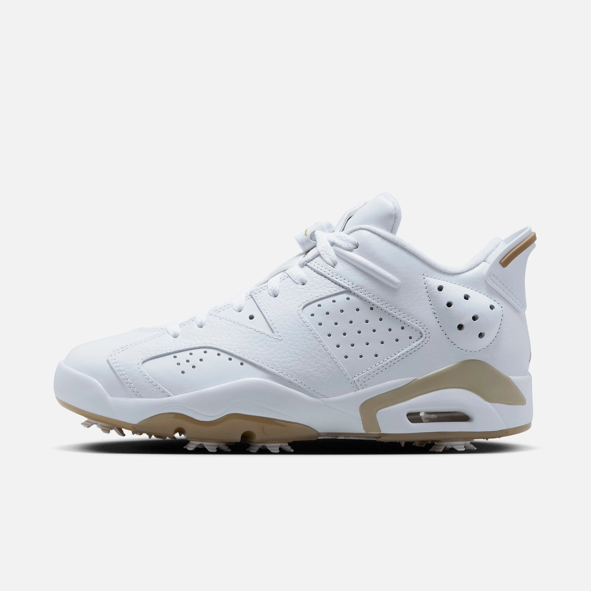 (Men's) Air Jordan 6 Retro Low Golf 'White Khaki' (2023) DV1376-100 Air Jordan 6 high-top shoes for hoop fans