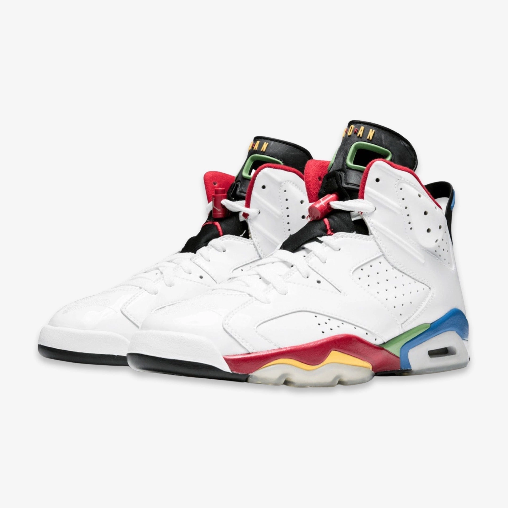 (Men's) Air Jordan 6 Retro Olympic 'Beijing Flag' (2008) 325387-161 Air Jordan 6 Classic High-Top Sneakers