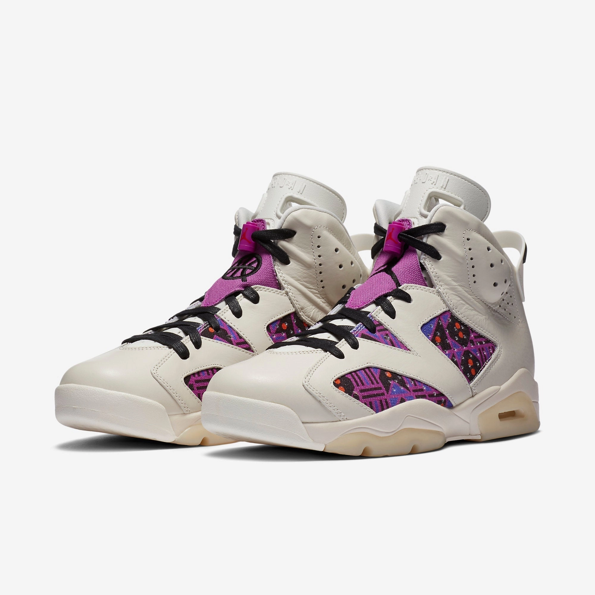 (Men's) Air Jordan 6 Retro Q54 'Quai 54 Purple' (2020) CZ4152-101 Air Jordan 6 Classic High-Top Sneakers