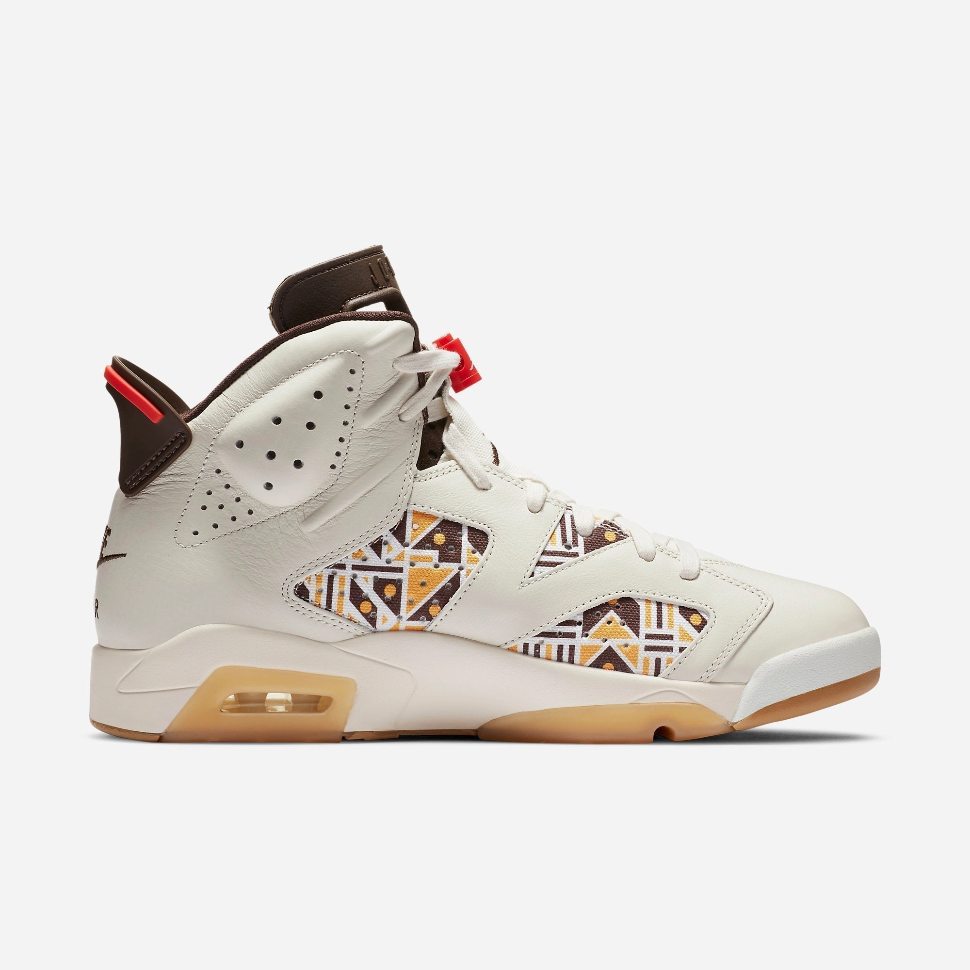 (Men's) Air Jordan 6 Retro Q54 'Quai 54 Sail' (2020) CZ4152-100 Air Jordan 6 Classic High-Top Sneakers