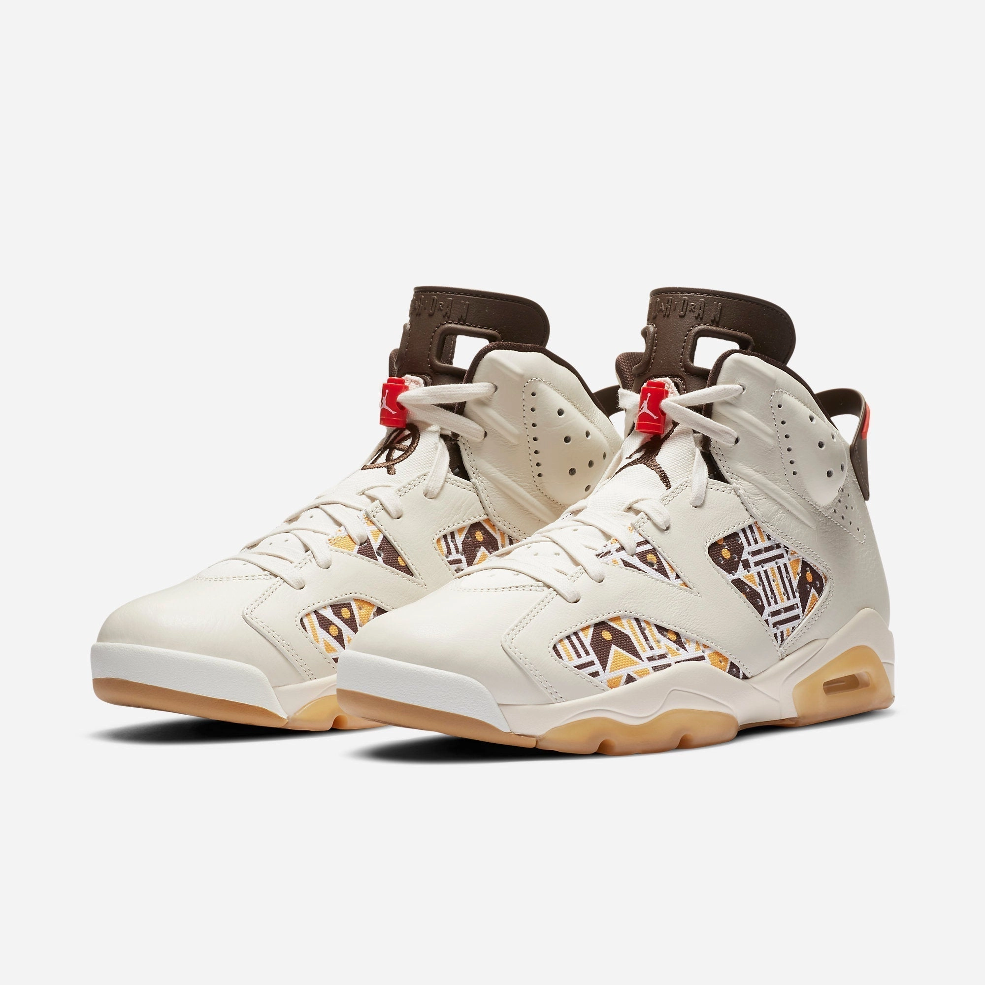 (Men's) Air Jordan 6 Retro Q54 'Quai 54 Sail' (2020) CZ4152-100 Air Jordan 6 Classic High-Top Sneakers